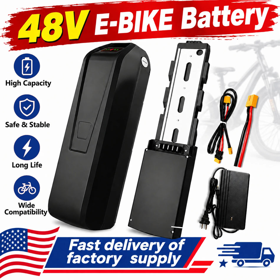 48V E-Bike Battery with 25A BMS and 5-Pin Base main product view