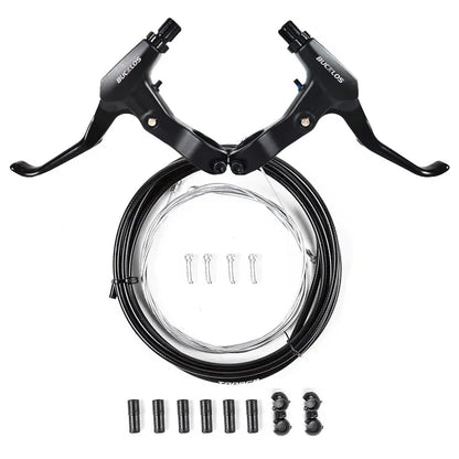 BUCKLOS Bike V Brakes Set with Levers Front Rear Bicycle Caliper Brake Lever MTB Road Cycling V-Brake Set