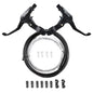 BUCKLOS Bike V Brakes Set with Levers Front Rear Bicycle Caliper Brake Lever MTB Road Cycling V-Brake Set Lever-Black-Cable