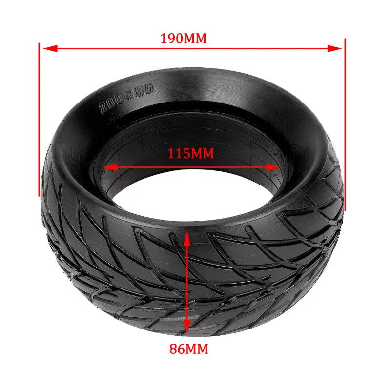 8 Inch Solid Tire 200x90 for ZERO 8X SPEEDUAL Mini Electric Scooter Anti-Explosion Tyre Replace Accessories