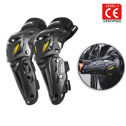 SULAITE Motorcycle Knee Guards - Adjustable Mountain Bike Shin Pads for Adults