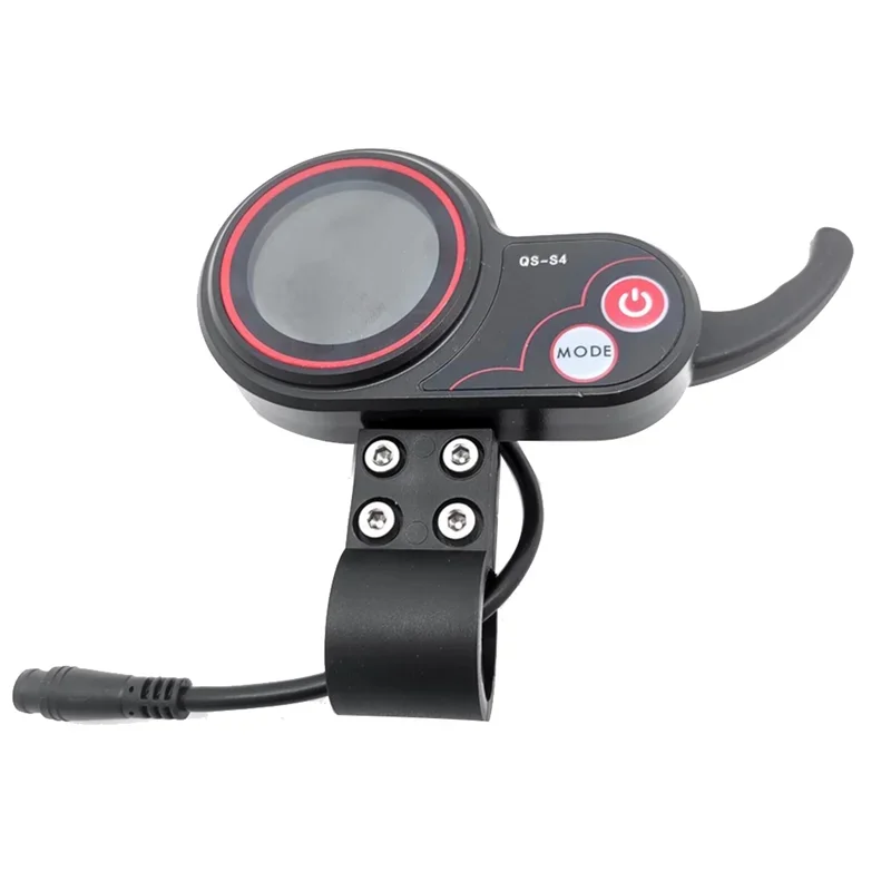 QS-S4 36V-60V Thumb Throttle LCD Display Meter for Zero 8 9 10 8X 10X Electric Scooter 6PIN Display Accessories