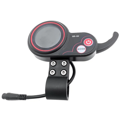 QS-S4 36V-60V Thumb Throttle LCD Display Meter for Zero 8 9 10 8X 10X Electric Scooter 6PIN Display Accessories