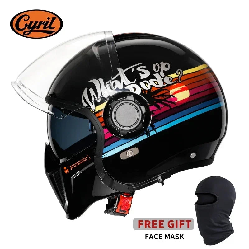 Modular Motorcycle Helmet Full Face Open Face Retro Helmets DOT ECE APPROVED