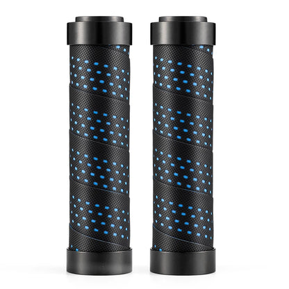 ROCKBROS MTB Bicycle Grips Waterproof Double Plug Handlebar Bicycle Handle Grip Ultralight Non-Slip Shockproof Grips Accessories BTCR-BKBL