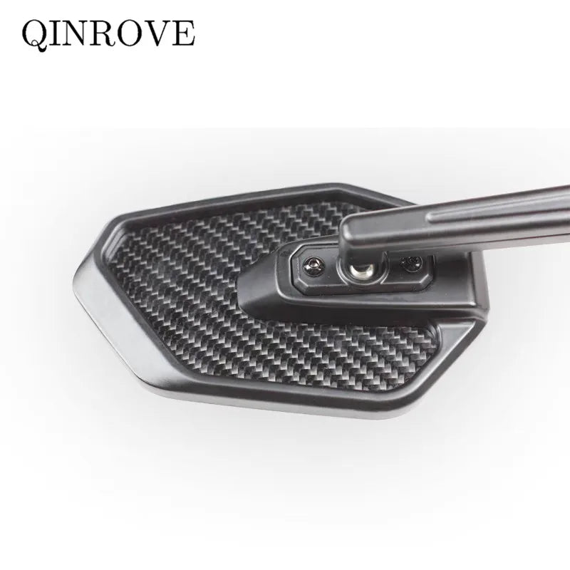 Motorcycle Rear Mirror Carbon Fiber Aluminum alloy 8/10mm Side Mirror Universal For Yamaha MT Suzuki Honda Benelli 180S TRK502X