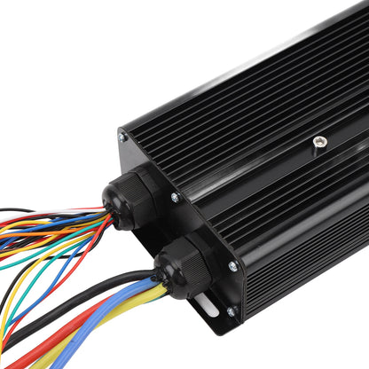 80A 60V 72V 2000W 3000W 5000W Brushless Motor Controller Kit with S966 LCD Display WaterProof Plug 20X Speed Adjustment Throttle