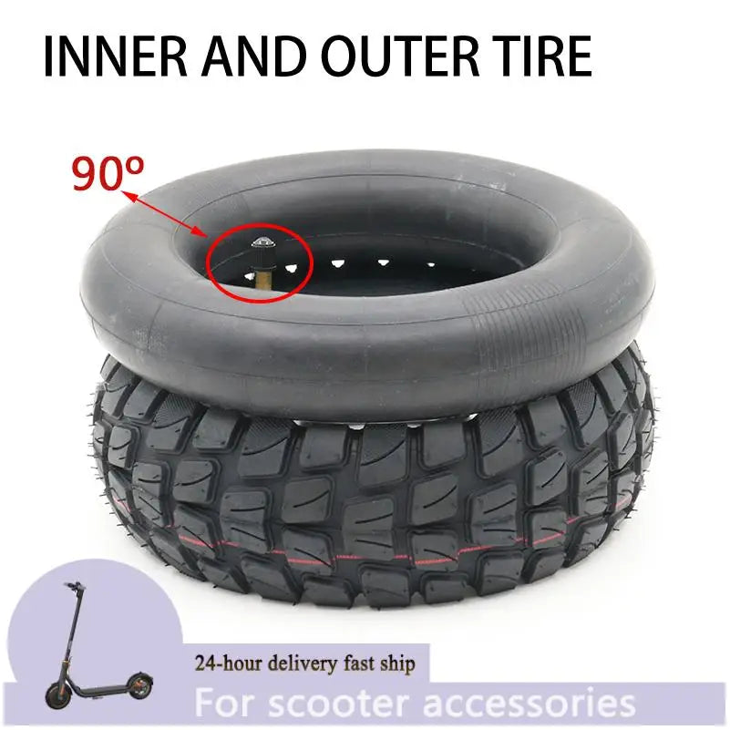 255x80 Tire Inner and Outer Tyre for Electric Scooter Zero 10x Dualtron KuGoo M4 Upgrade 10 Inch 10x3.0 80/65-6 Off Road Tire