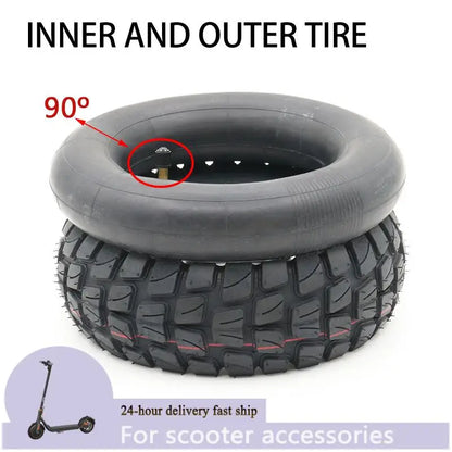 255x80 Tire Inner and Outer Tyre for Electric Scooter Zero 10x Dualtron KuGoo M4 Upgrade 10 Inch 10x3.0 80/65-6 Off Road Tire
