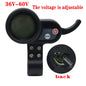 1 Piece for JP Electric Scooter LCD Display Meter 36V-60V Dashboard Electric Scooter Accessories Flat head B