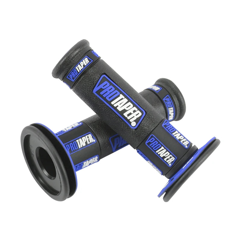 7/8 "22 24mm Motorcycle Grips Handle Bar For KTM YAMAHA KTM CR Pit Bike Motocross Motorbike Rubber GEL Grip Universal Black-blue