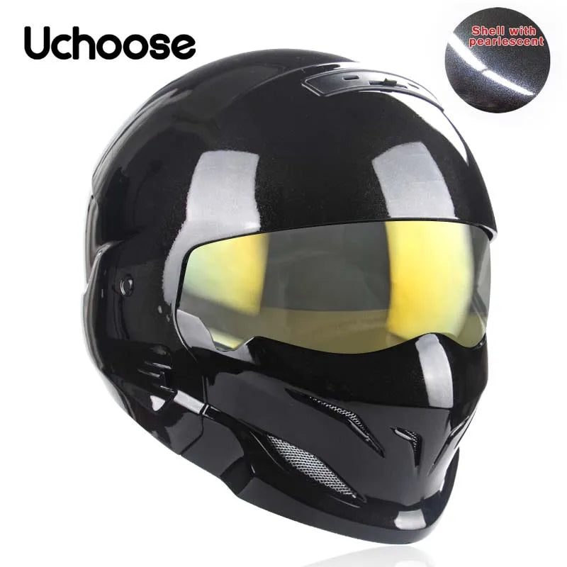 Scorpion Helmet Detachable Multi-purpose Combination Helmet Motorcycle Half Predator Helmet 7