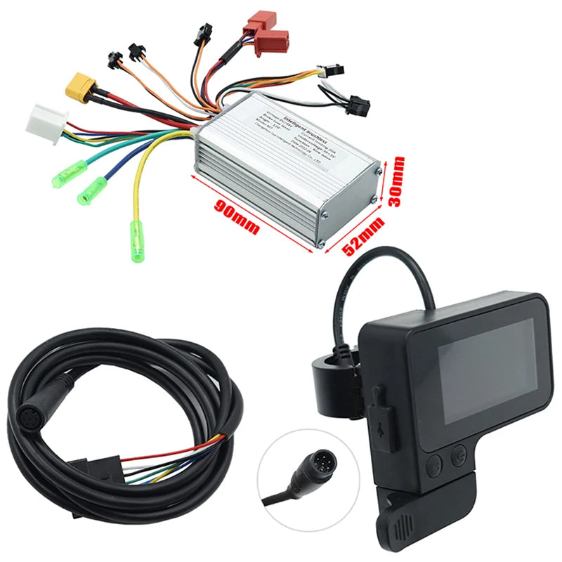 Electric Scooter Liviae Brushless Motor Controller 36V / 48V Speed Regulating Instrument LCD Screen Thumb Accelerator