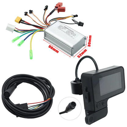 Electric Scooter Liviae Brushless Motor Controller 36V / 48V Speed Regulating Instrument LCD Screen Thumb Accelerator