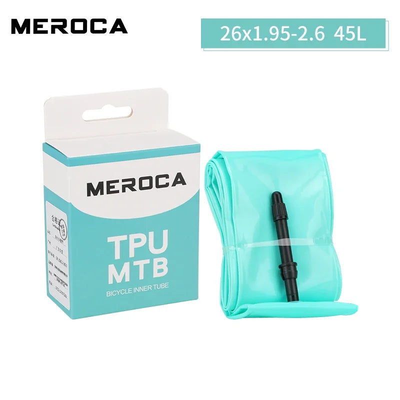 MEROCA Ultralight Mountain Bike Inner Tube TPU Material 26/27.5/29 Inch 45L Length Presta Valve Bicycle Inner Tube Presta Valve 26X1.95-2.6 45L China