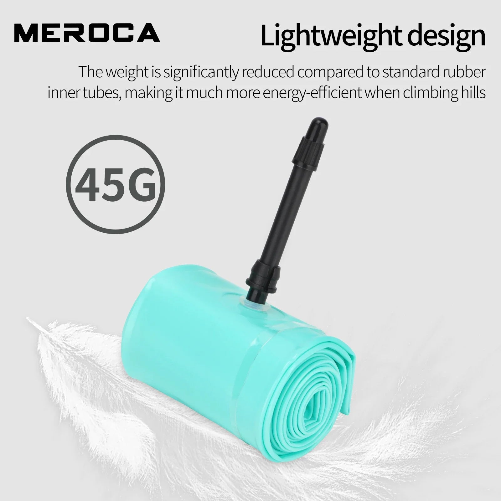 MEROCA Ultralight Mountain Bike Inner Tube TPU Material 26/27.5/29 Inch 45L Length Presta Valve Bicycle Inner Tube