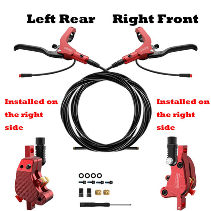DYISLAND LD210 Electirc Scooter Hydraulic Disc Brake 2PIN Power Off E-Scooter Brake for Kukirin KUGOO Dualtron Kaabo Mantis
