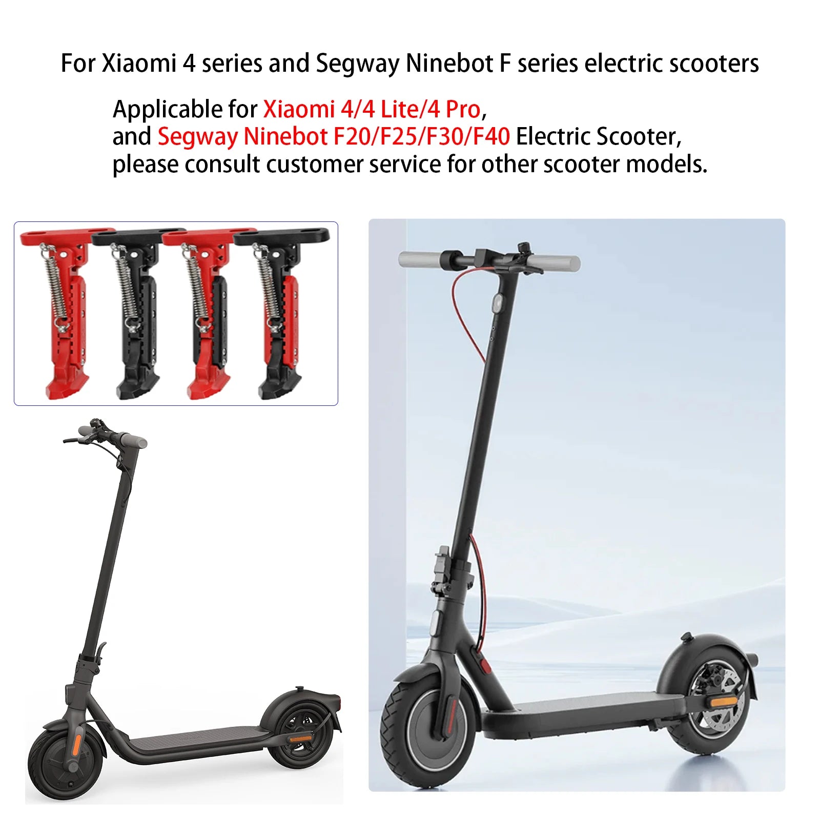 ULIP For Xiaomi 4 4 Lite 4 Pro / Ninebot F20 F30 F40 Electric Scooter V2 Upgraded Foot Support Adjustable Parking Kickstand Part