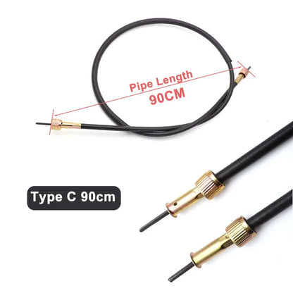 Motorcycle Speedometer Cable Mileage Line 90/95/100/110cm for Chinese Scooter Moped GY6 Type C 90cm