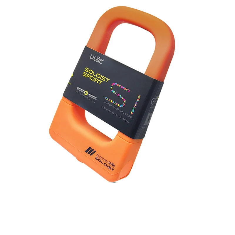 ULAC Silicone U-lock Mountain Bike Lock Universal Aluminum Alloy Lock Waterproof Anti-collision Lock MU3