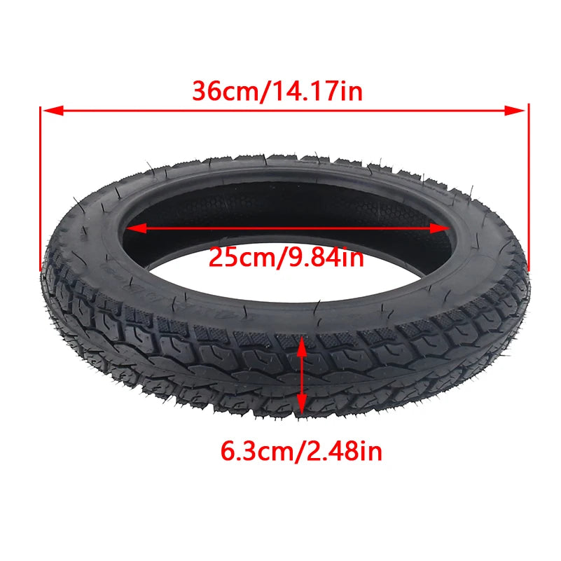14x2.50 (64-254)Tubeless Tires Pneumatic Wheel Tire For 14 inch Electric Scooter Bicycle Bike Wheels Tyre