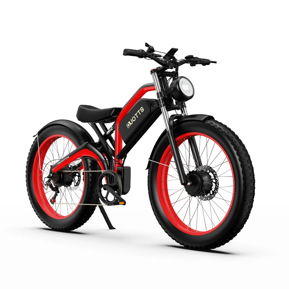   DUOTTS N26 Dual Motor Electric Bike 48V 20AH 26x4 Fat Tire E-Bike for Adults – 1500W Peak Power Mountain Off-Road Bicycle