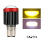 H4 LED H6 BA20D LED Motorcycle Headlight Bulbs CSP Lens White Yellow Hi Lo Beam Fog Light Scooter Motorbike Lamp Accessories BA20D White Yellow