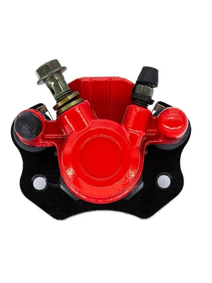 ATV Rear Disc Brakes Calipers Clamp Lower Pump for 50 70 90 110 125 150cc Quad master cylinder caliper left Red