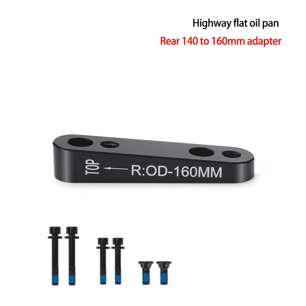 Flat Mount Disc Brake Adapter Road Bike Disc Brake Adapter Front/Rear Aluminum Alloy 140 Or 160 Reversible For 140mm 160mm Rotor