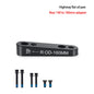 Flat Mount Disc Brake Adapter Road Bike Disc Brake Adapter Front/Rear Aluminum Alloy 140 Or 160 Reversible For 140mm 160mm Rotor rear