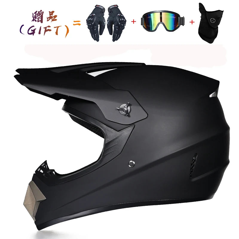 3 pieces gift motorcycle helmet children off-road helmet bike downhill AM DH cross helmet capacete motocross casco