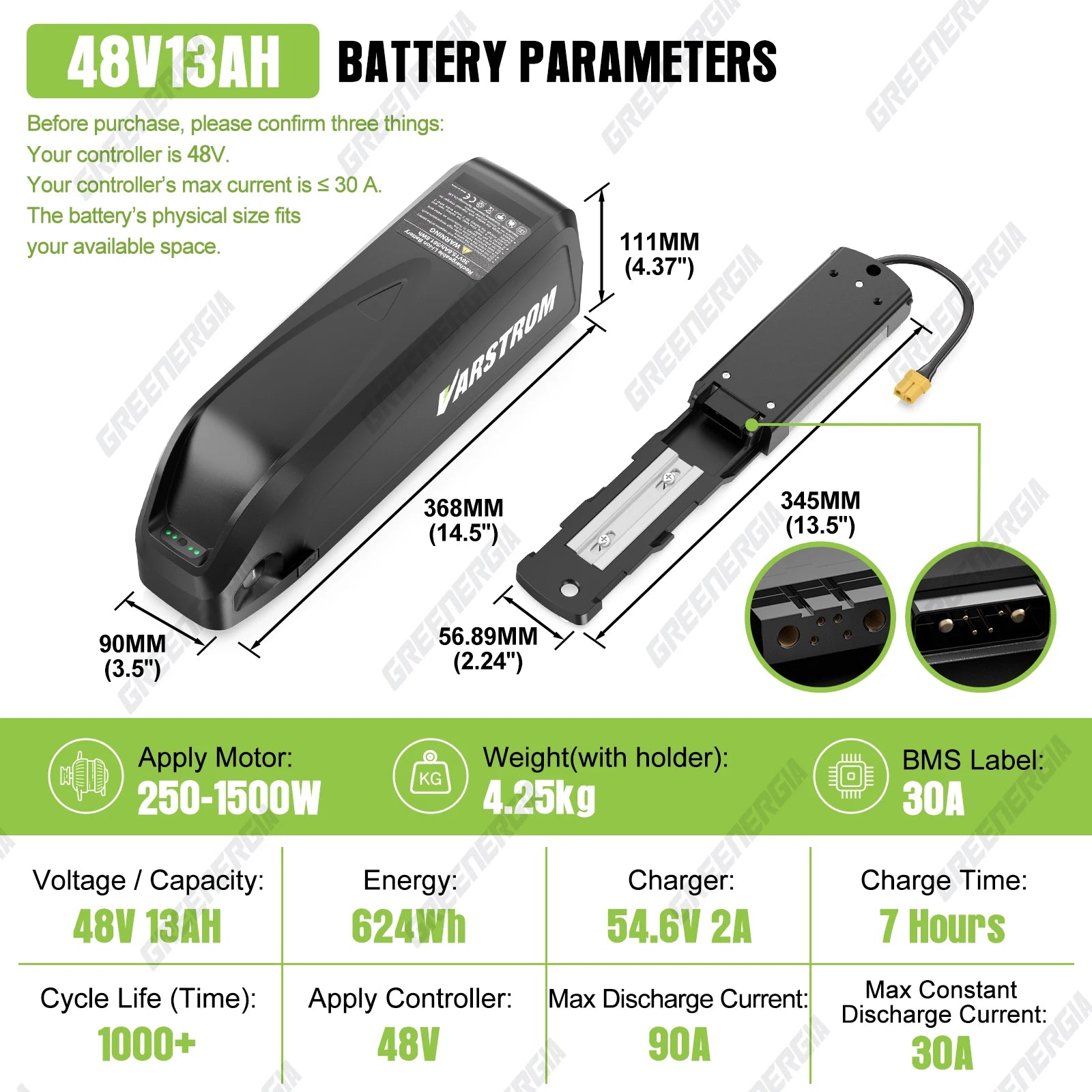 48V13Ah Downtube