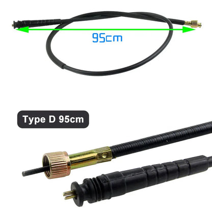 Motorcycle Speedometer Cable Mileage Line 90/95/100/110cm for Chinese Scooter Moped GY6