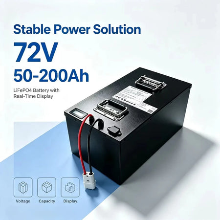 72V LiFePO4 High Capacity Lithium Battery Pack