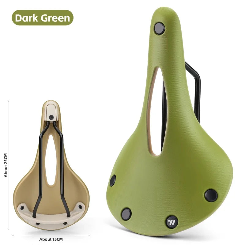 WEST BIKING Retro Style Bicycle Saddle for Road and MTB