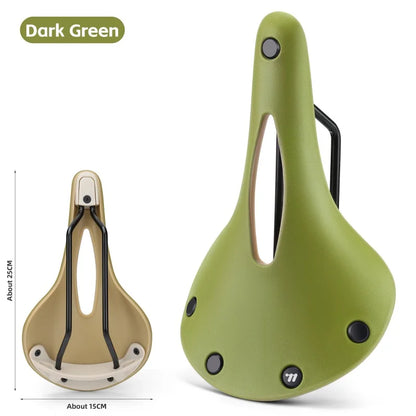 WEST BIKING Retro Style Bicycle Saddle for Road and MTB