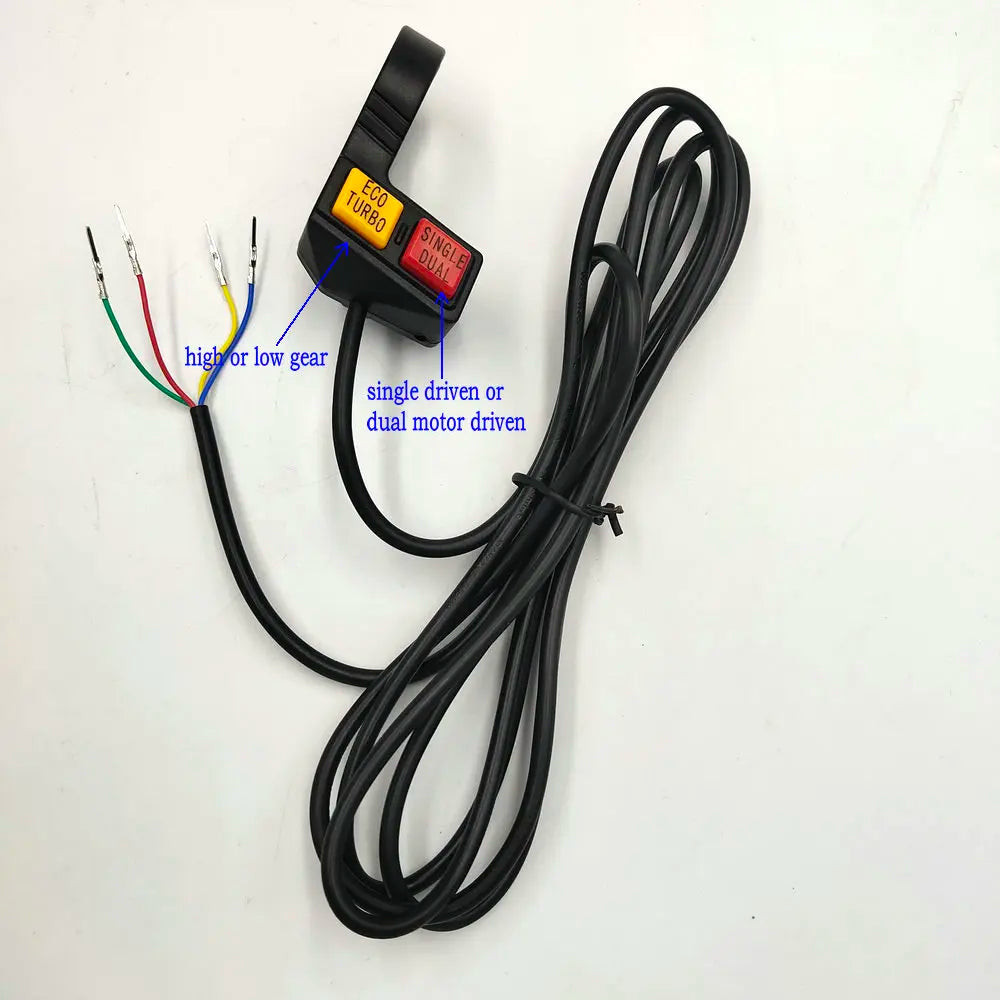High Low Speed/Boost Switch+Single Dual Motor Driven Control Switch for Electric Bike Scooter Folding Bike MTB Conversion Parts