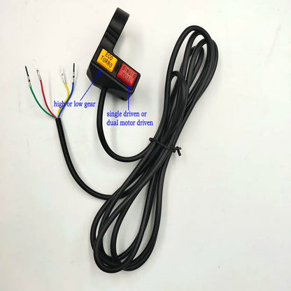 High Low Speed/Boost Switch+Single Dual Motor Driven Control Switch for Electric Bike Scooter Folding Bike MTB Conversion Parts
