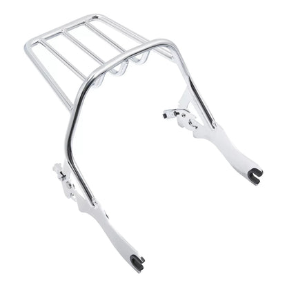 Motorcycle Two Up Rear Luggage Rack Mounting Rack For Harley Softail Fat Bob FXFB 2018-2024