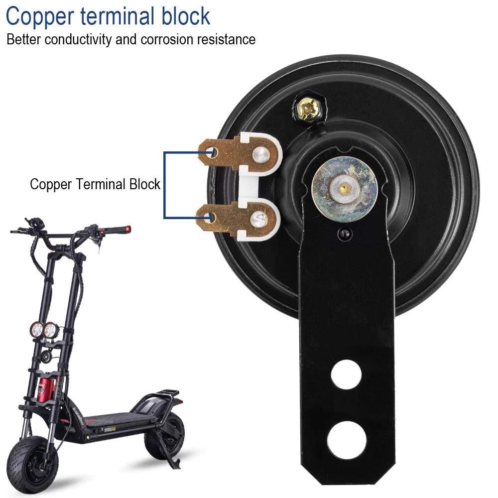 Universal Electric Scooter Horn Speakers Electric Horn 48V/60V 0.2A 105db Waterproof Horn for Kaabo Wolf Warrior King
