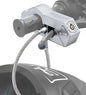 Motorcycle Handlebar Lock Motorcycle Helmet Lock Brake Lock Anti-Theft Grip Lock Combo bicycle security equipment adjustable Silver