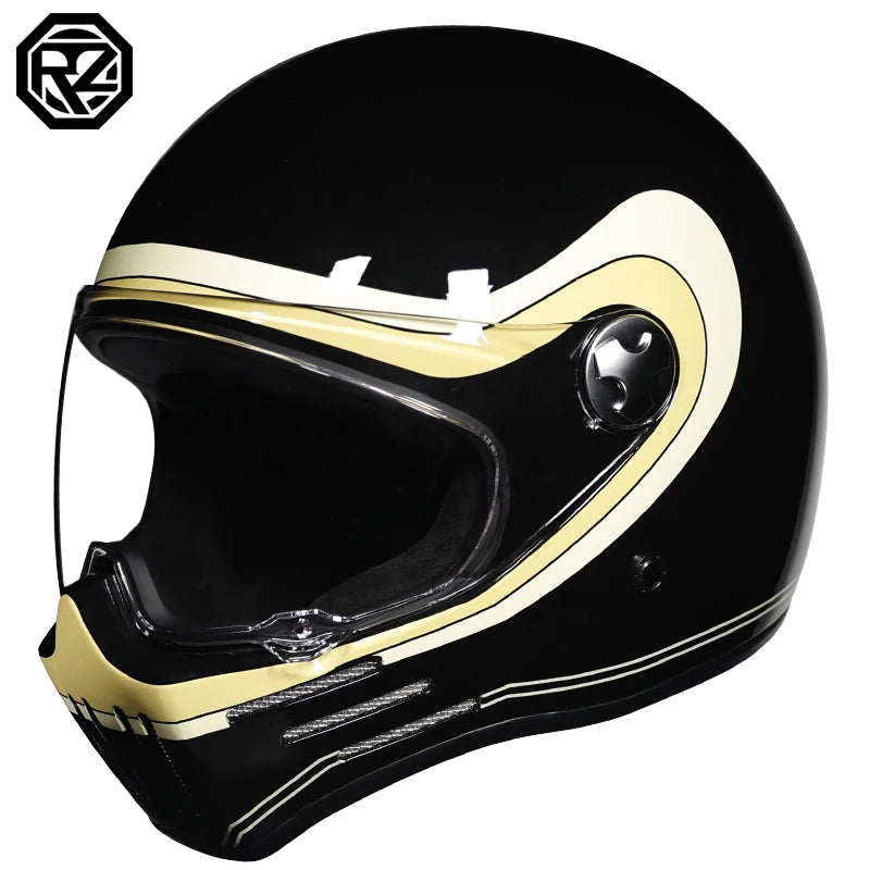 DOT Motorcross Motorcycle Vintage Helmet Moto Racing Ride Full Face Helmet