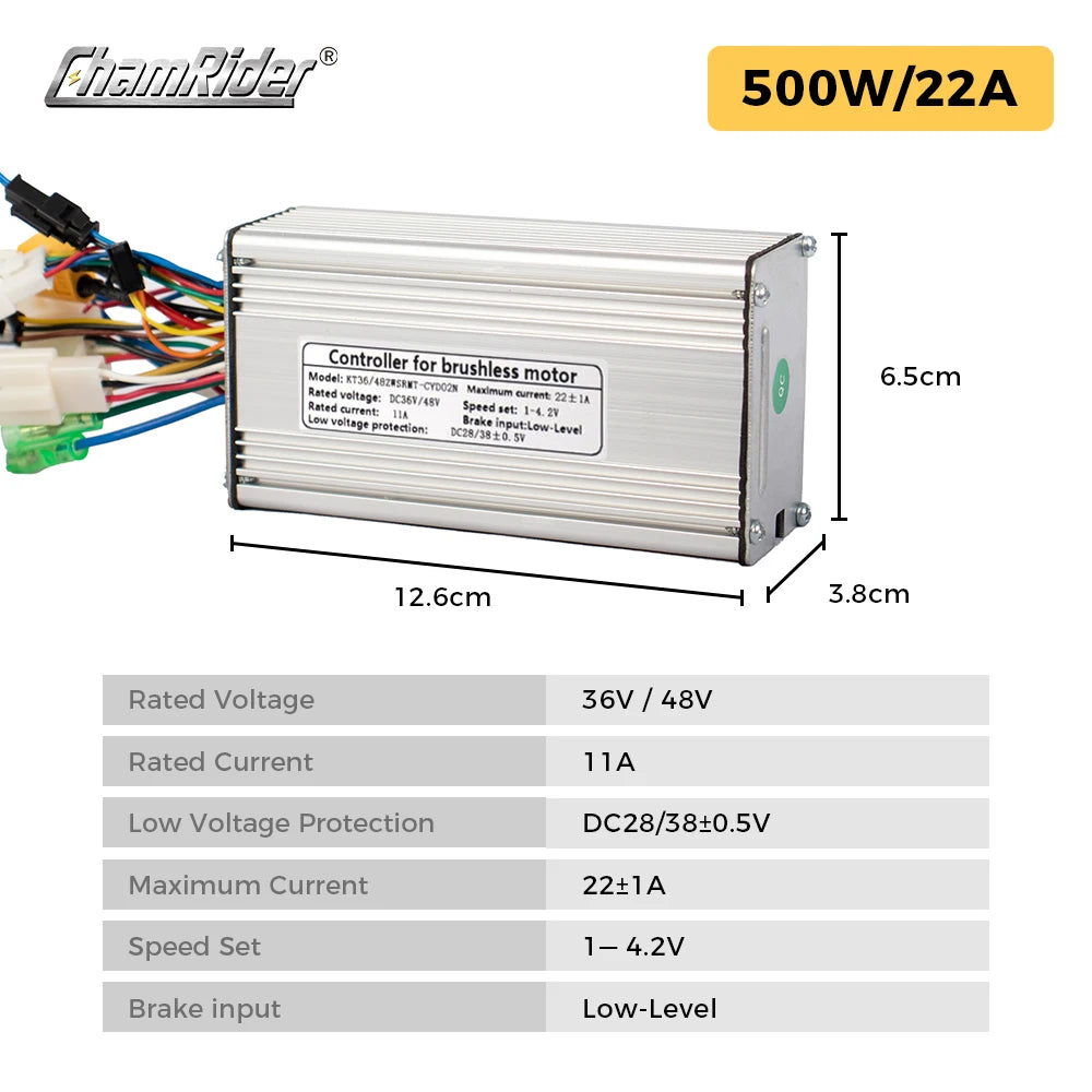 Ebike KT Controller Kit Dual Mode Sinewave LCD5 Display PAS 36V 48V 52V 250W 500W 1000W 1500W 22A Electric Bike Accessories