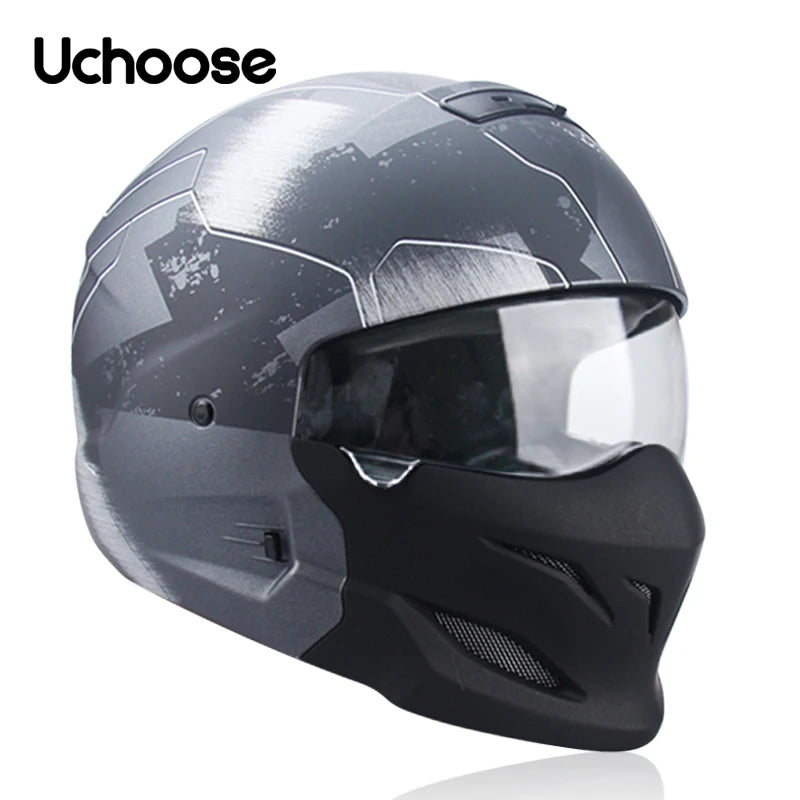 Scorpion Helmet Detachable Multi-purpose Combination Helmet Motorcycle Half Predator Helmet