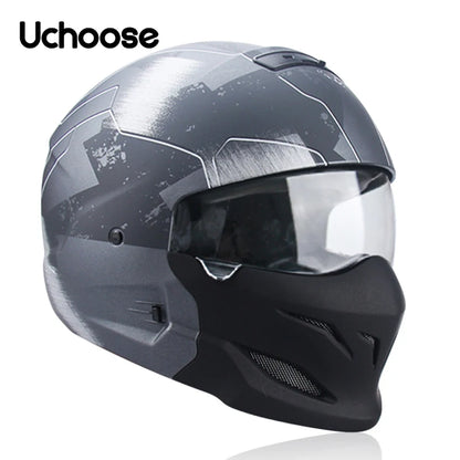 Scorpion Helmet Detachable Multi-purpose Combination Helmet Motorcycle Half Predator Helmet