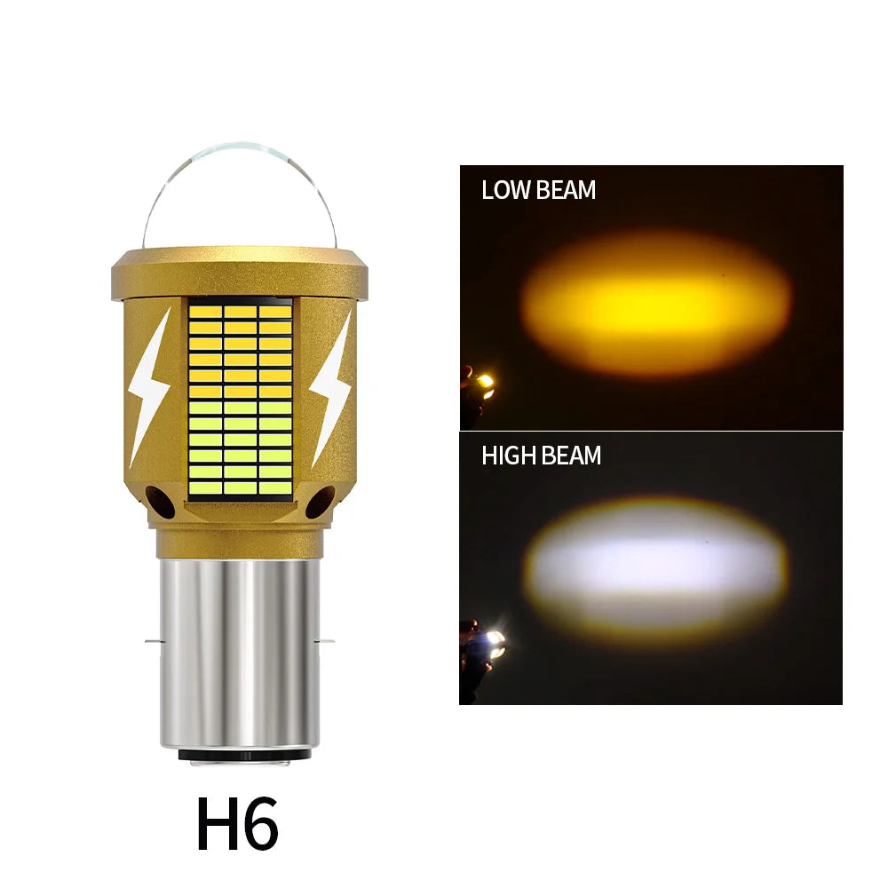 Oprah H4 LED Motorcycle Headlight Bulbs 10000LM Led Moto Light High Low Beam White Yellow Lamp Canbus For Yamaha Kawasaki Suzuki
