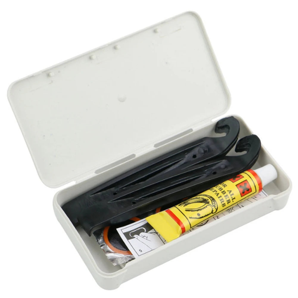 Bicycle Tire Repair Kit Cycling Flat Tyre Repair Rubber Patch Glue Lever Free Cold Patch Sealant Bike Inner Tube Repair Tool