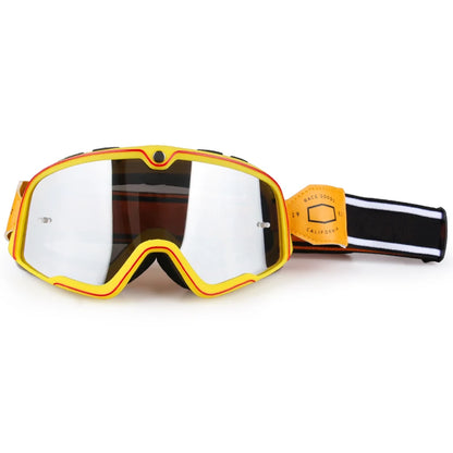 Retro Motorcycle Goggles Ski Glasses Sunglasses ATV Goggles Non-slip Belt AntiUV Cafe Racer Chopper Cycling Racing Free shipping 2