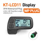 KT Display KT-LCD11 Mini Display 24V 36V 48V for KT Controller Ebike Panel Julet Waterproof/SM Plug Waterproof Plug