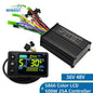 36V 48V 500W 25A E-Bike FOC Sine Wave Brushless Motor Controller S866 Colour LCD Display Set for Electric Bicycle Scooter Repair 500W 25A-S866 Colour